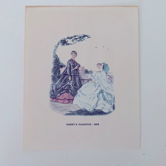 Godey’s Fashion Prints 1850’s - Picture 4 of 4